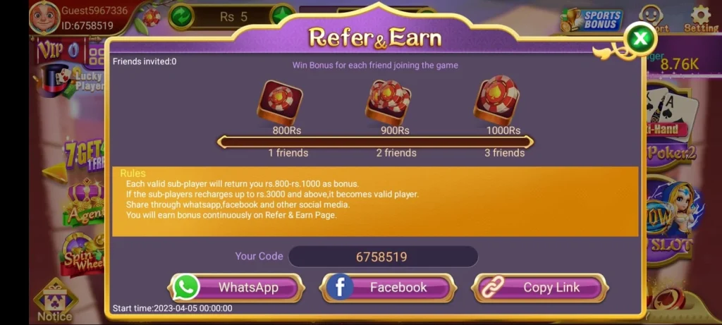 lucky97 game refer 